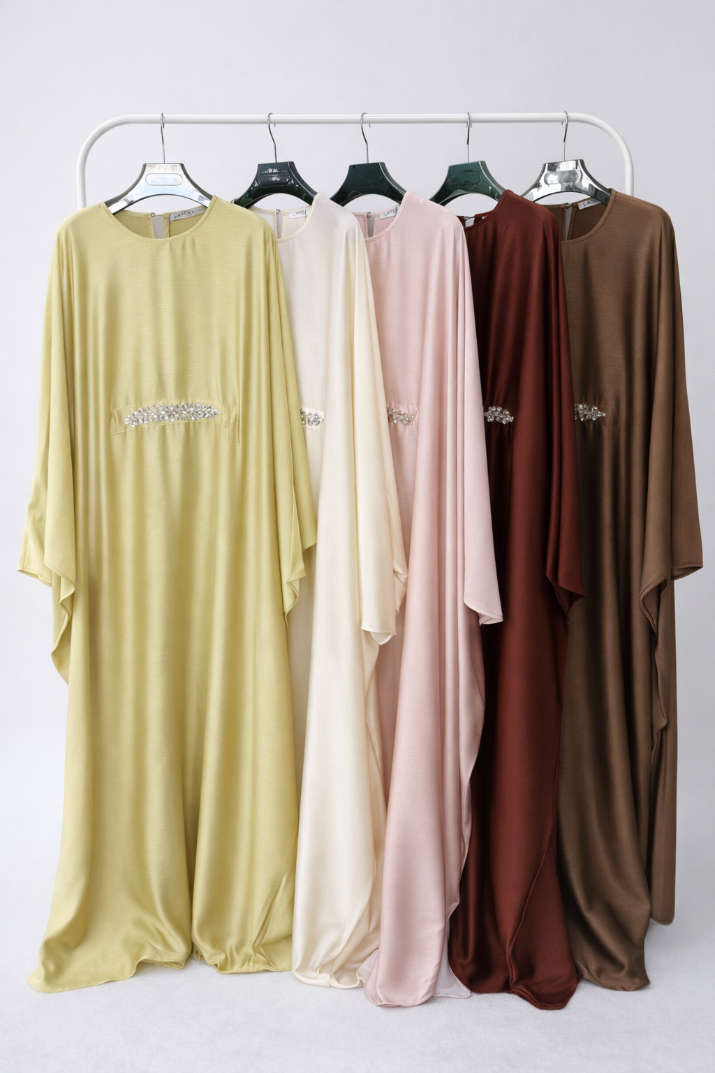 Kaftan Style belt embellished abaya with inner tie