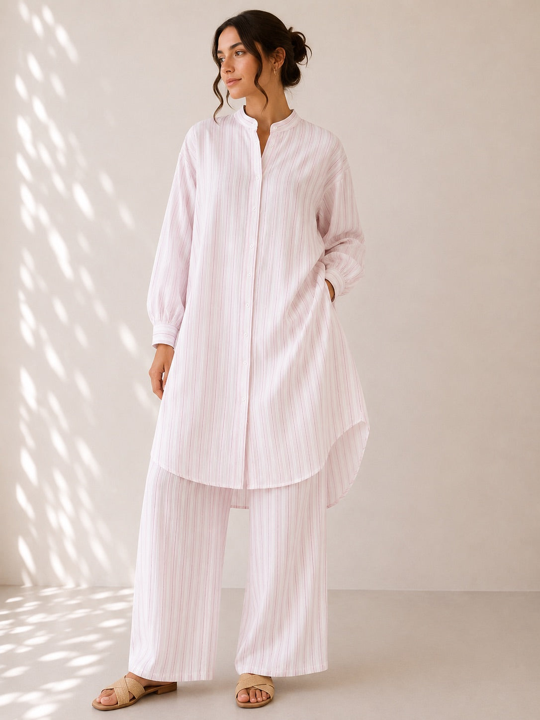 Soft Cotton Striped Co-Ord Set