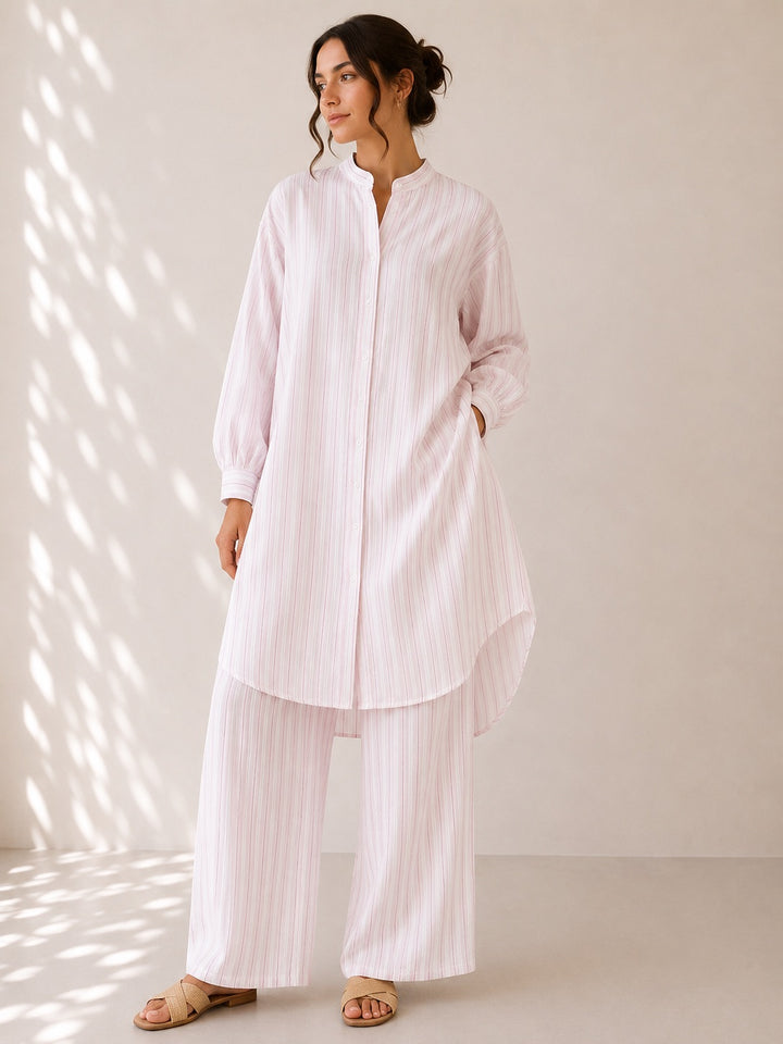 Soft Cotton Striped Co-Ord Set