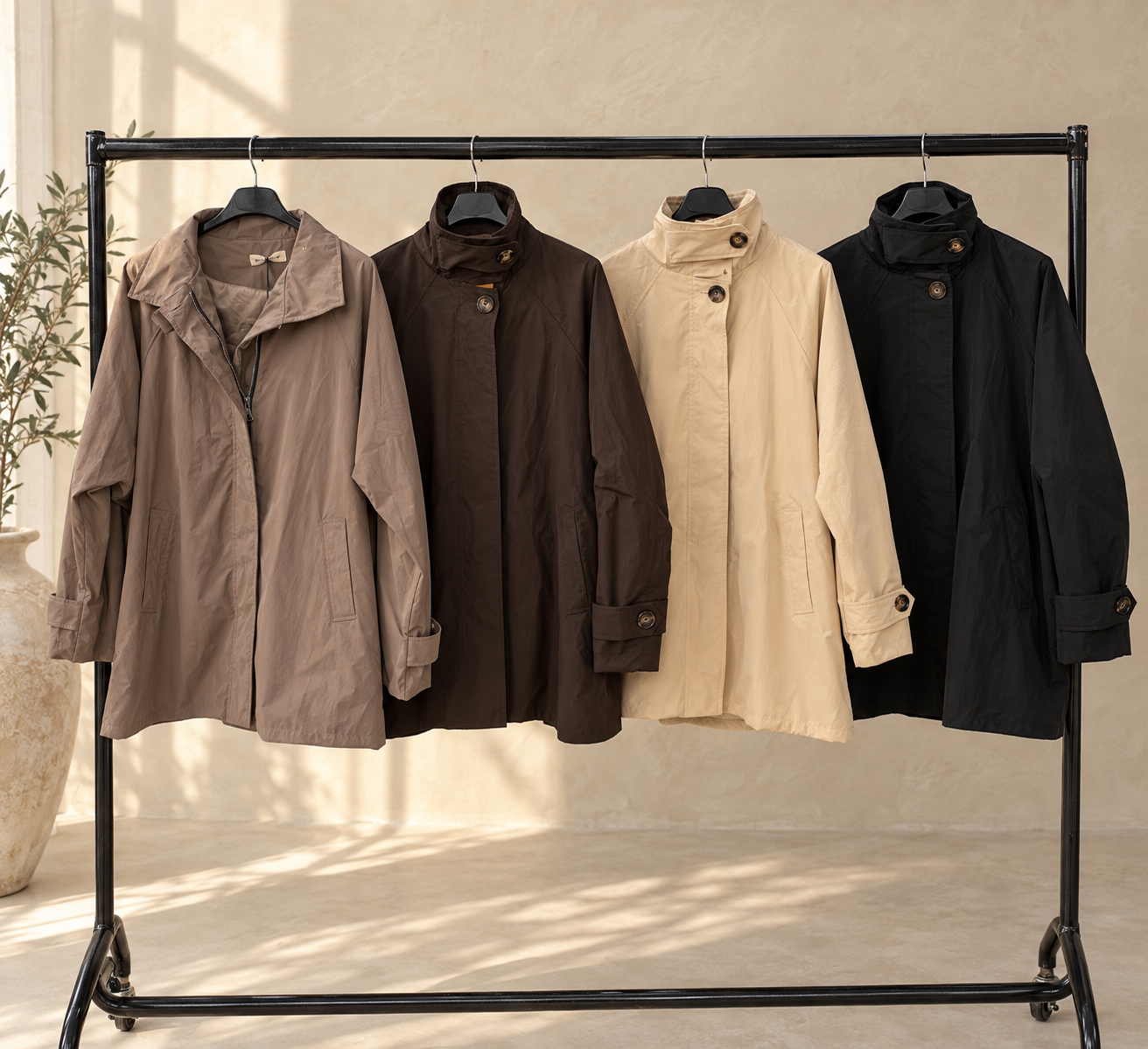 High Neck Lightweight casual jacket
