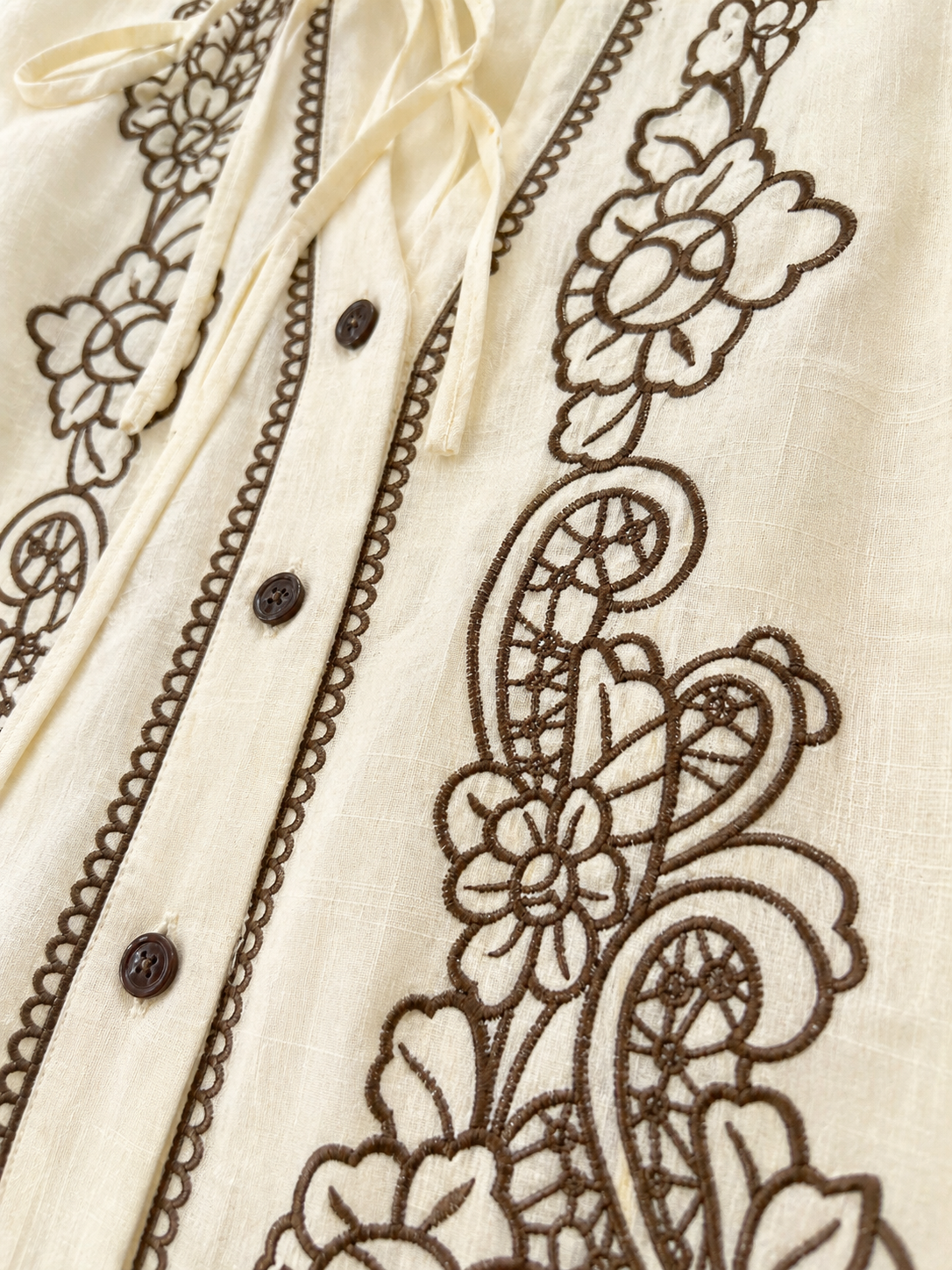 Floral Embroidered Cotton Modest Co Ord Set