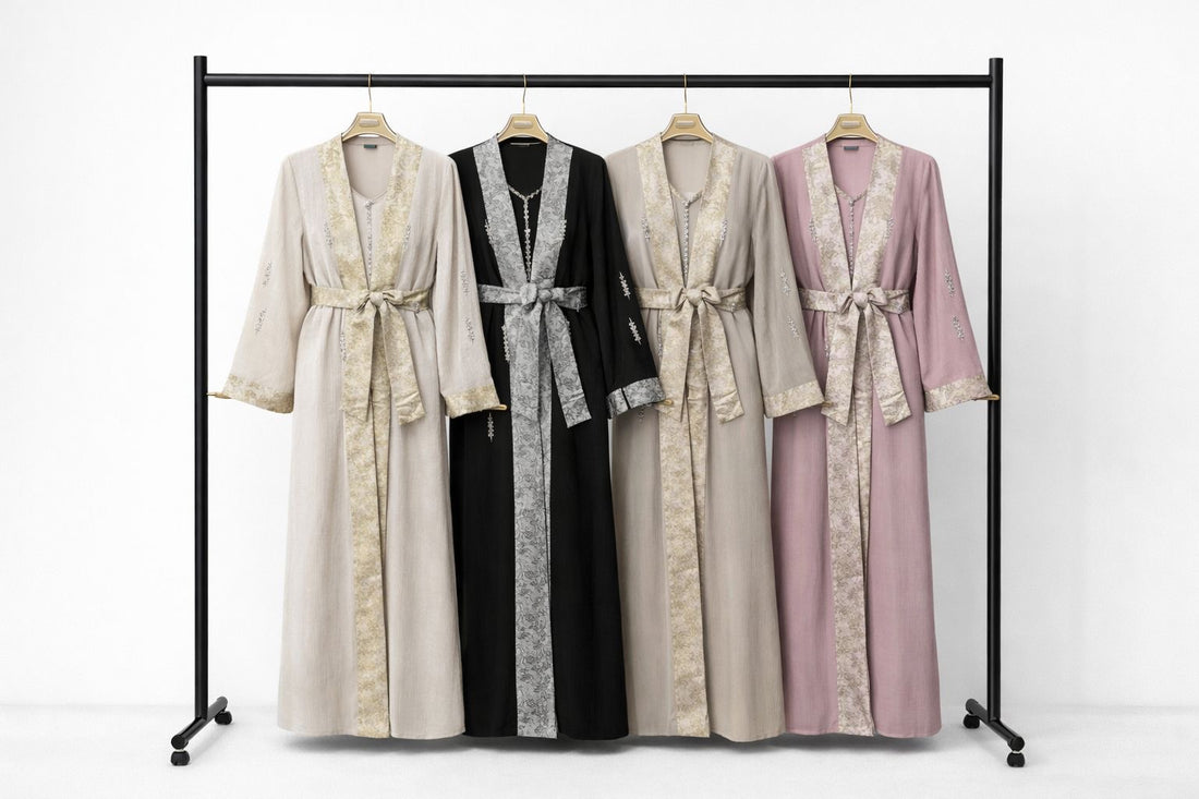 Tapestry Belted Abaya
