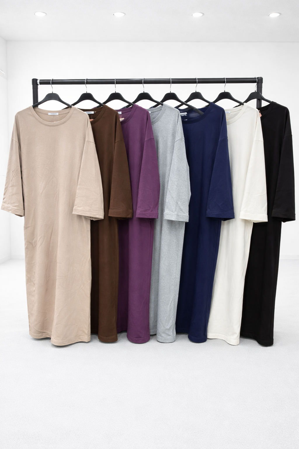 Long sleeved everyday tshirt dress with pockets
