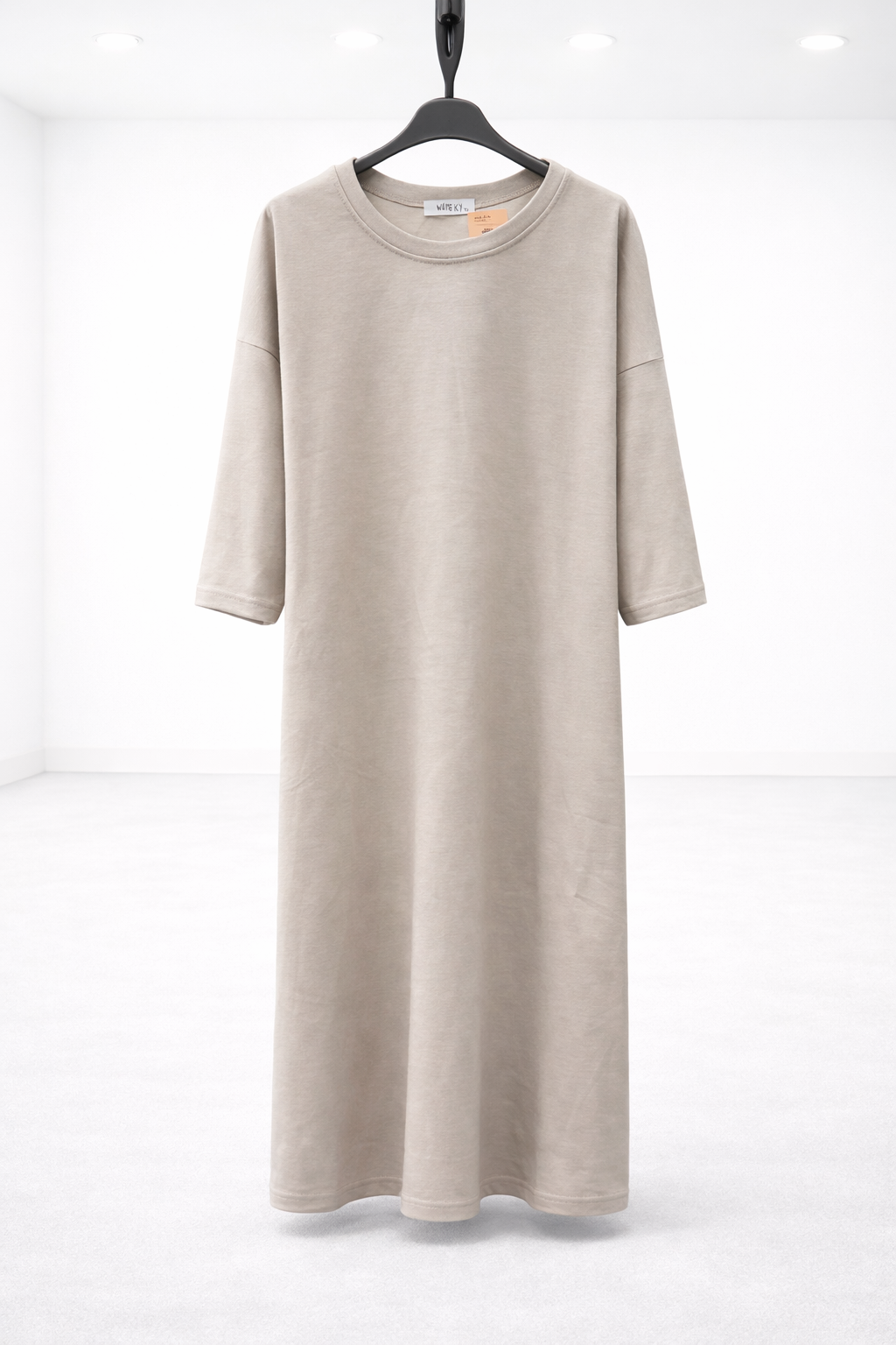 Long sleeved everyday tshirt dress with pockets