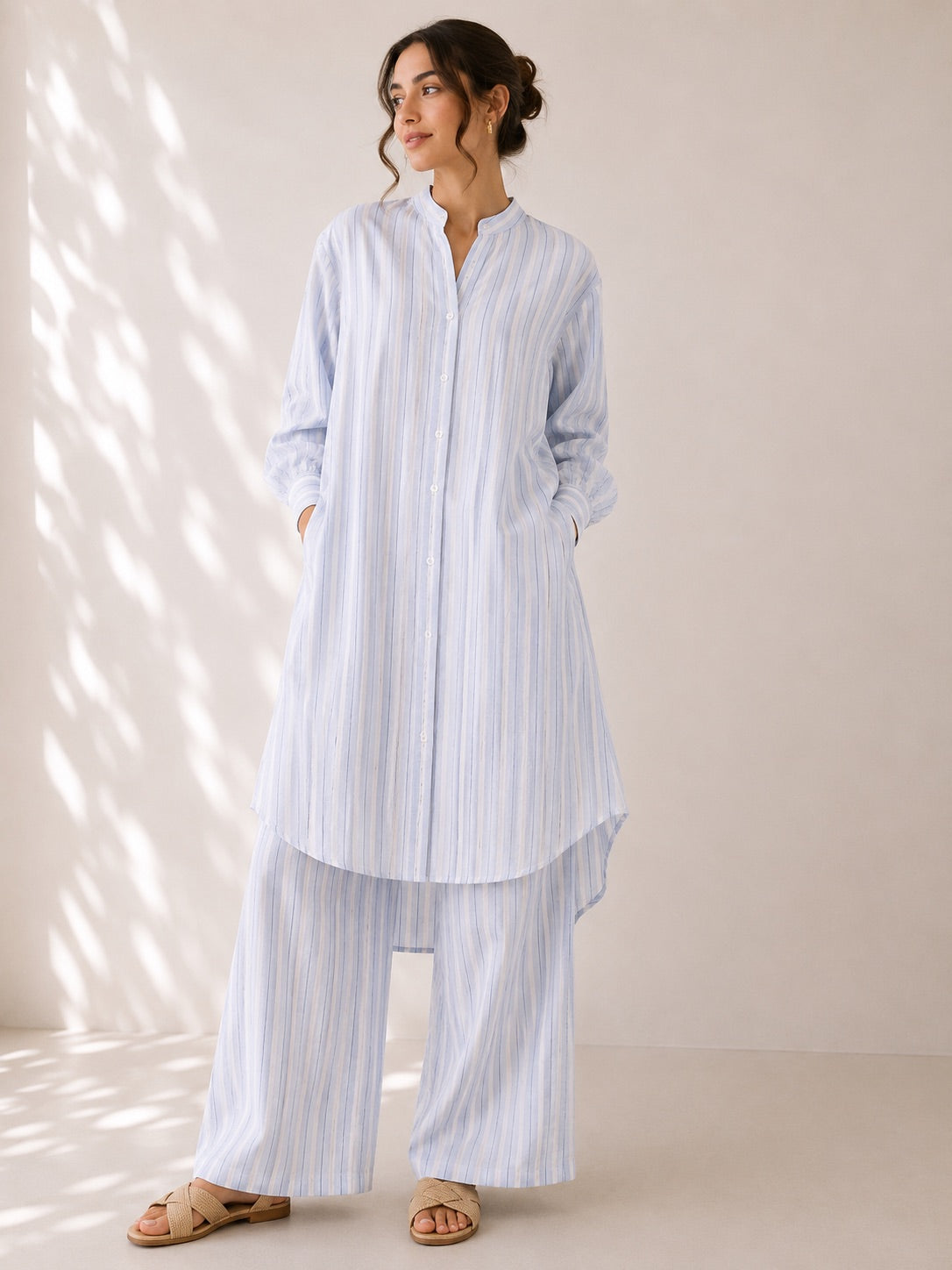 Soft Cotton Striped Co-Ord Set