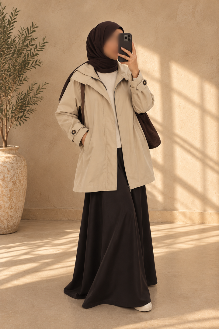 High Neck Lightweight casual jacket