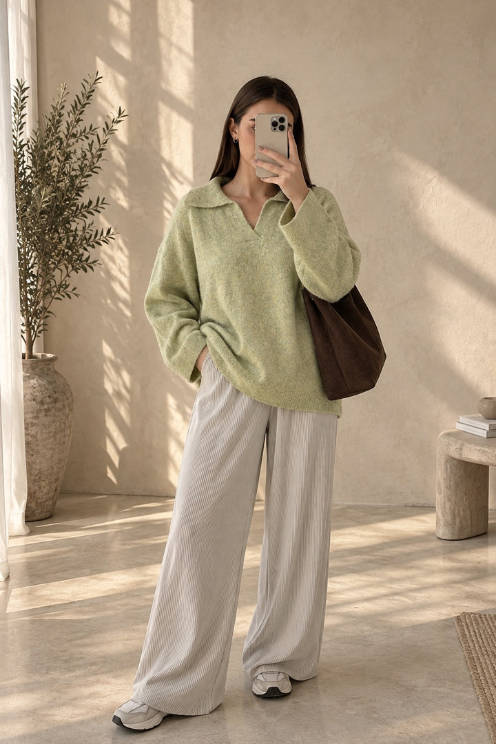 Collared Knit Jumper