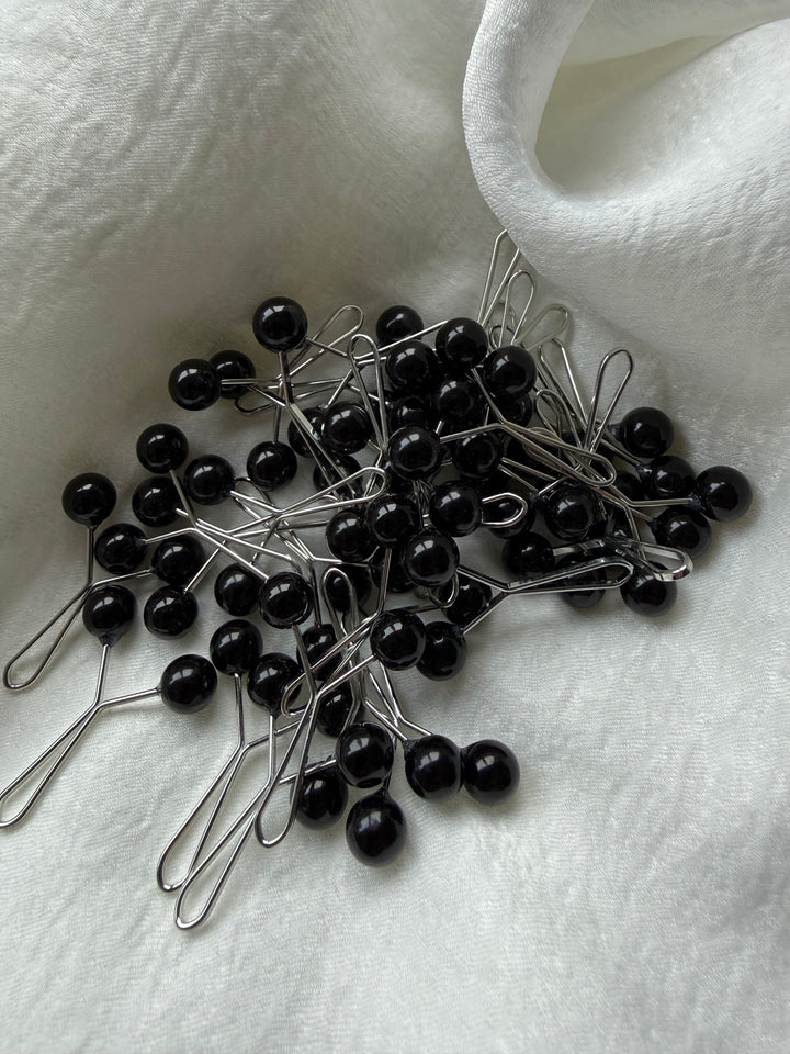 8 pcs black hijab grip pin clips strong and secure