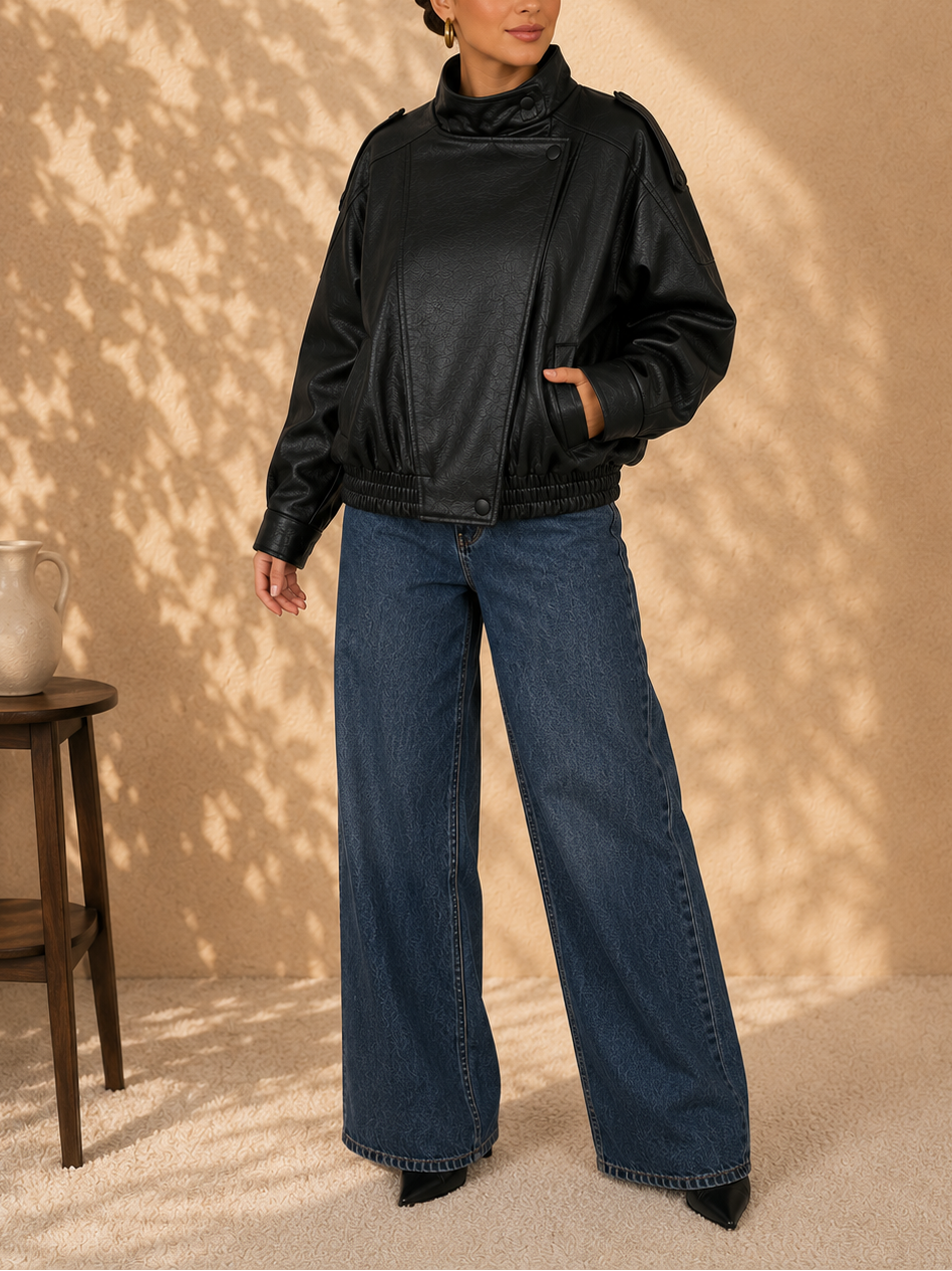 Essential Faux Leather Jacket