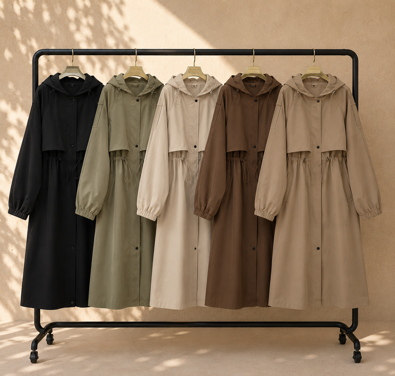 Essential Hooded Trench Coat