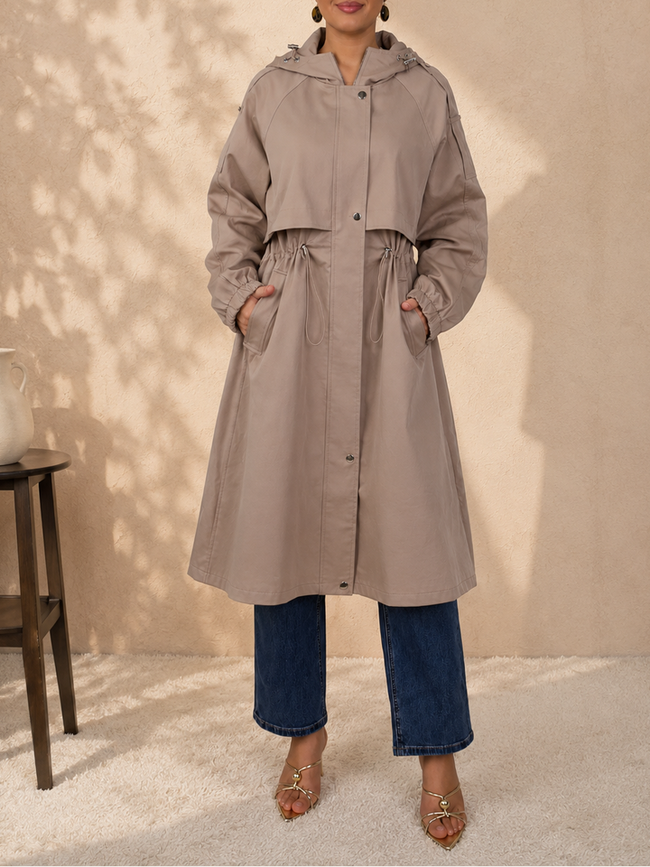 Essential Hooded Trench Coat