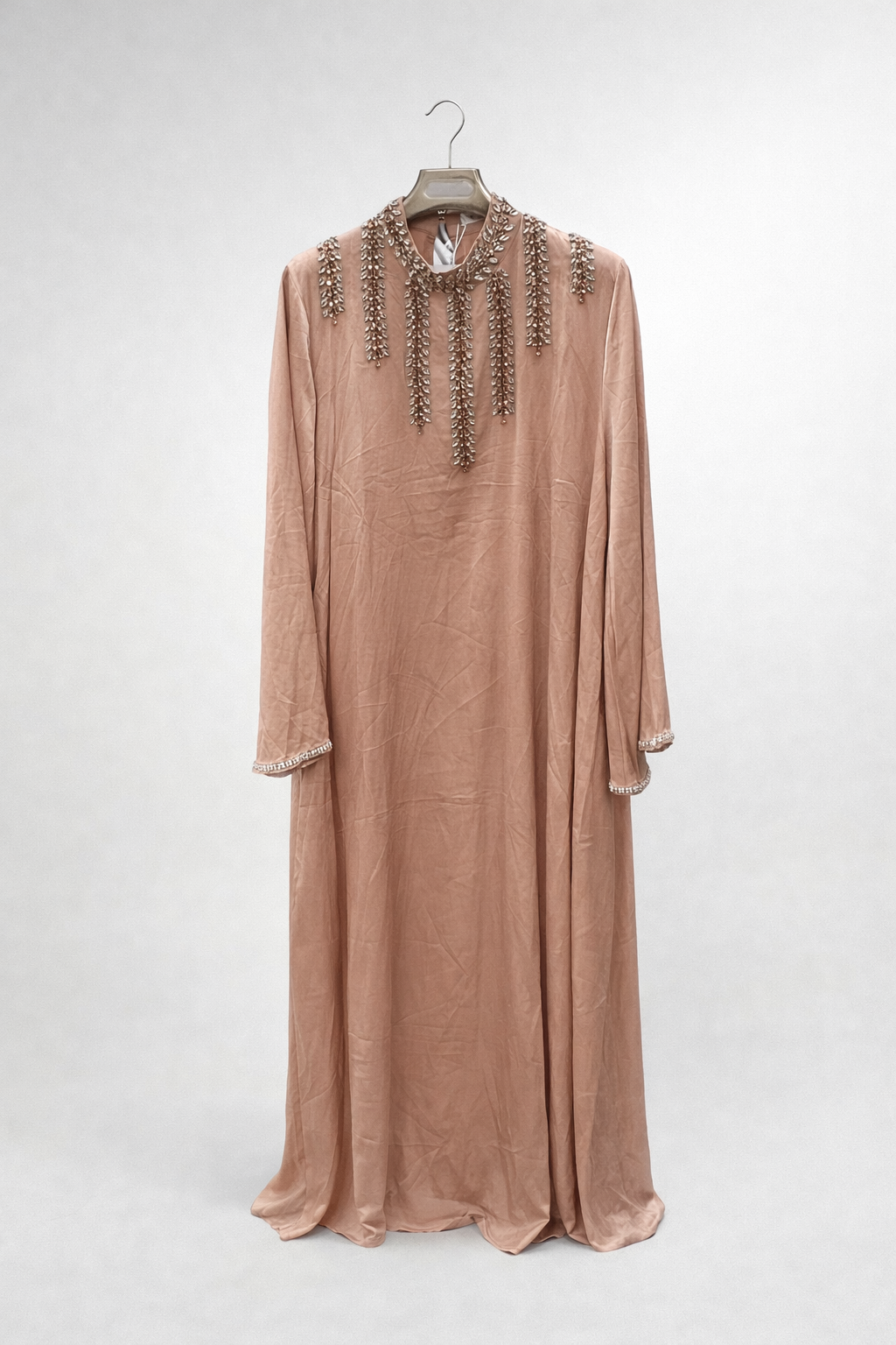 Luxe Rhinestone Neck Abaya