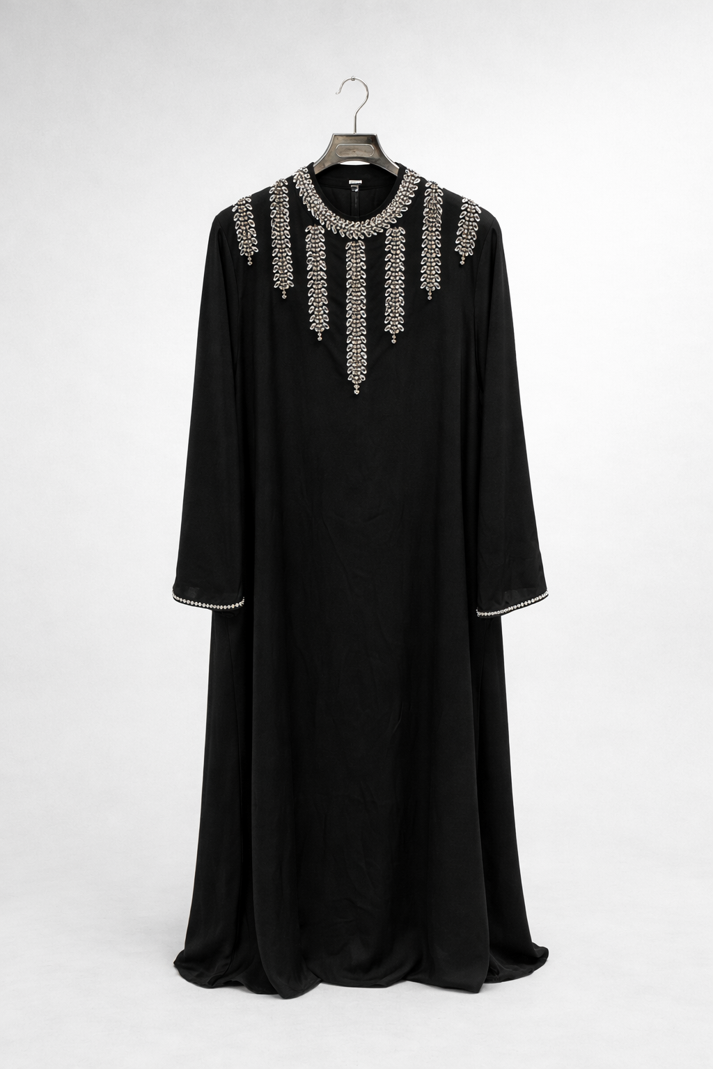 Luxe Rhinestone Neck Abaya