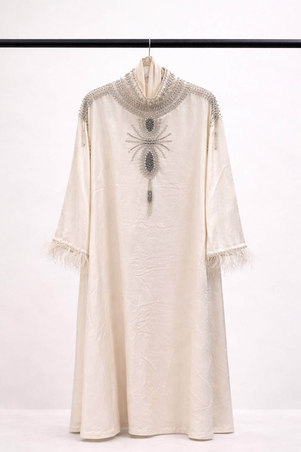 Imperial Crystal Collar Kaftan