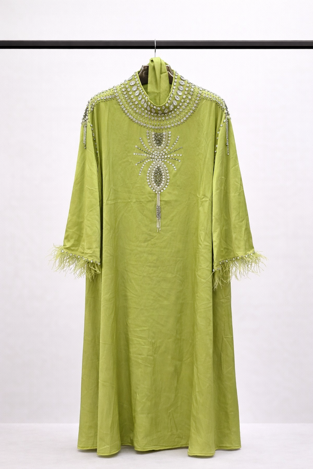 Imperial Crystal Collar Kaftan