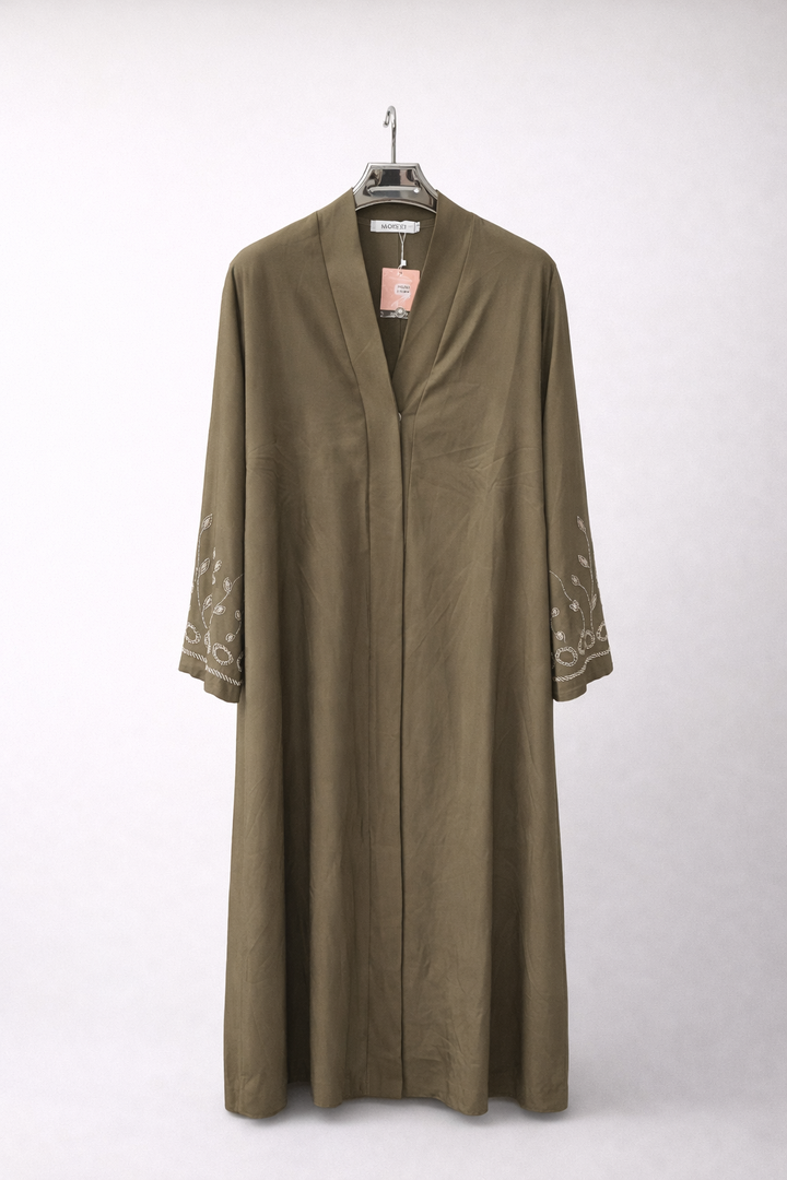 Vine Sleeve Embroidered Abaya