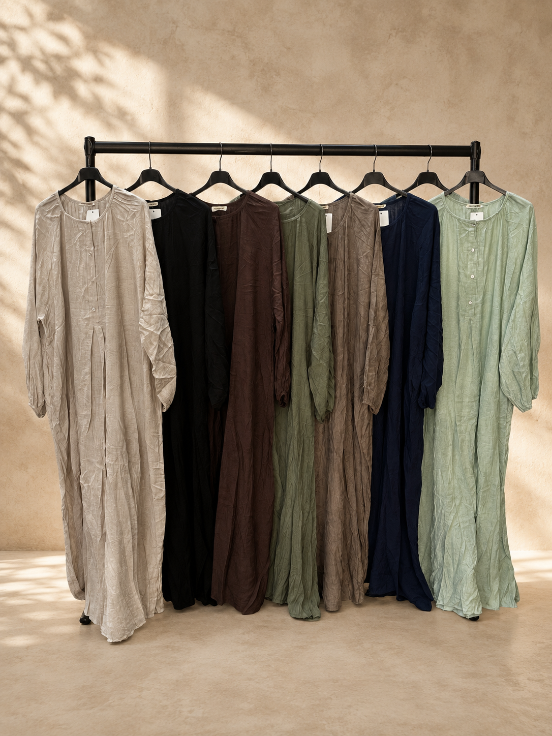 Relaxed Buttoned Maxi Dress