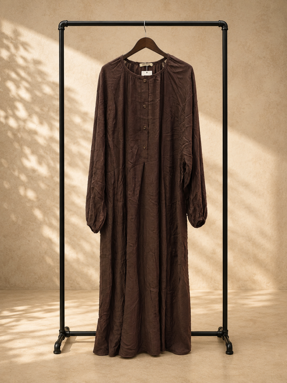 Relaxed Buttoned Maxi Dress