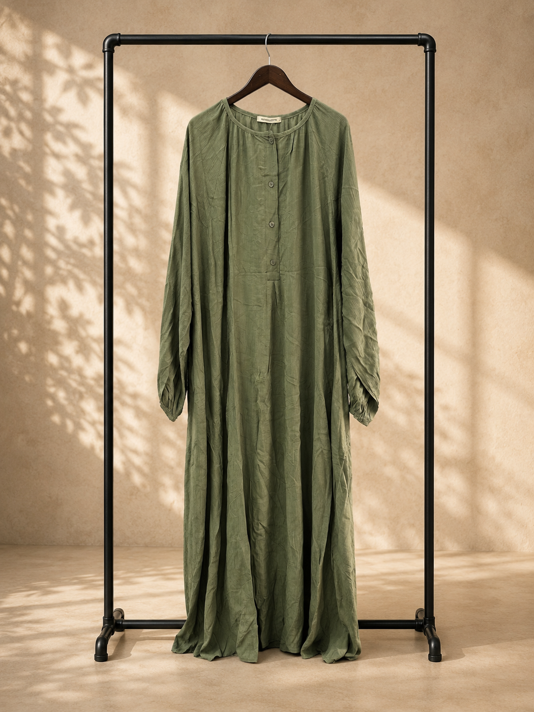 Relaxed Buttoned Maxi Dress