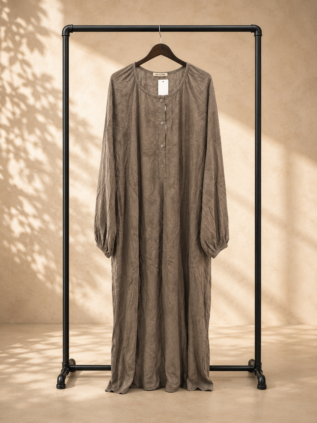 Relaxed Buttoned Maxi Dress