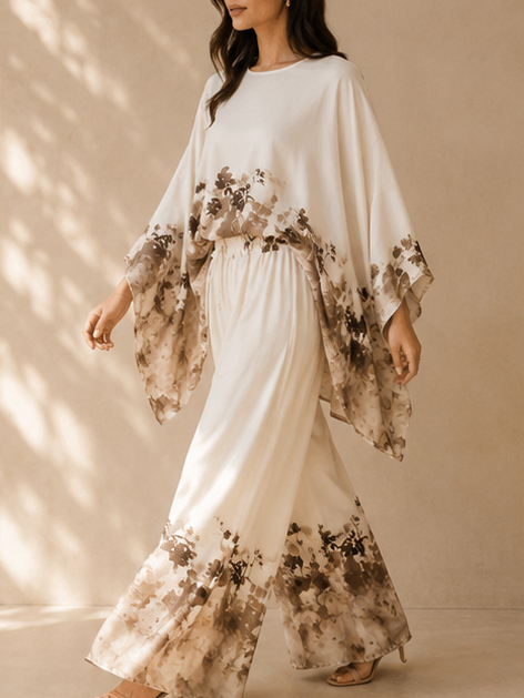 Willow Watercolour Batwing Co-ord Set