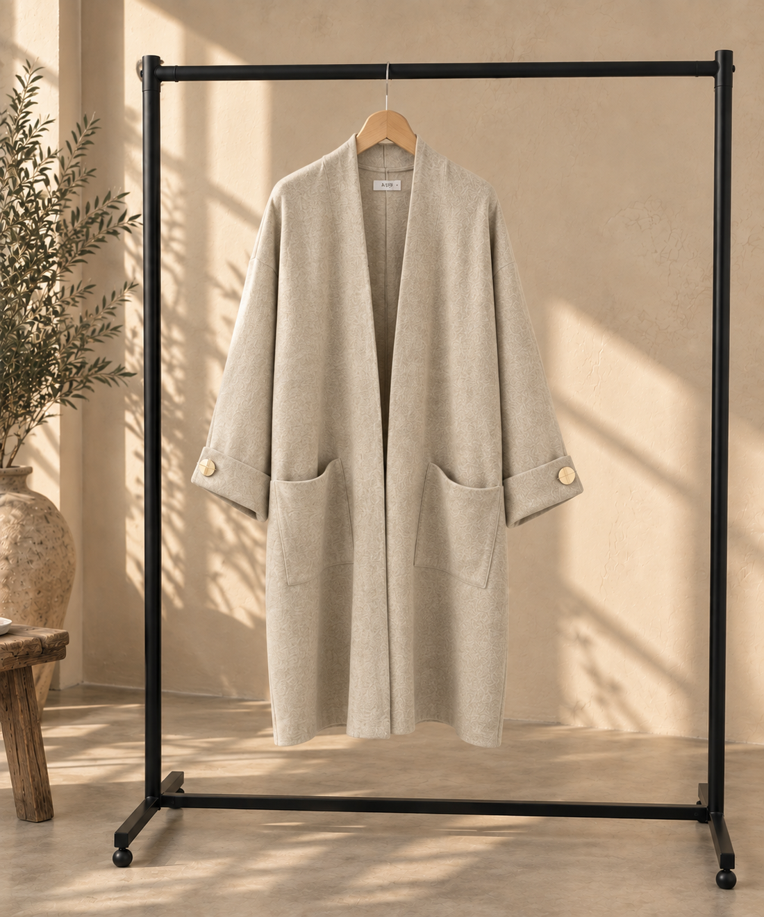 Midi Open Knit Cardigan
