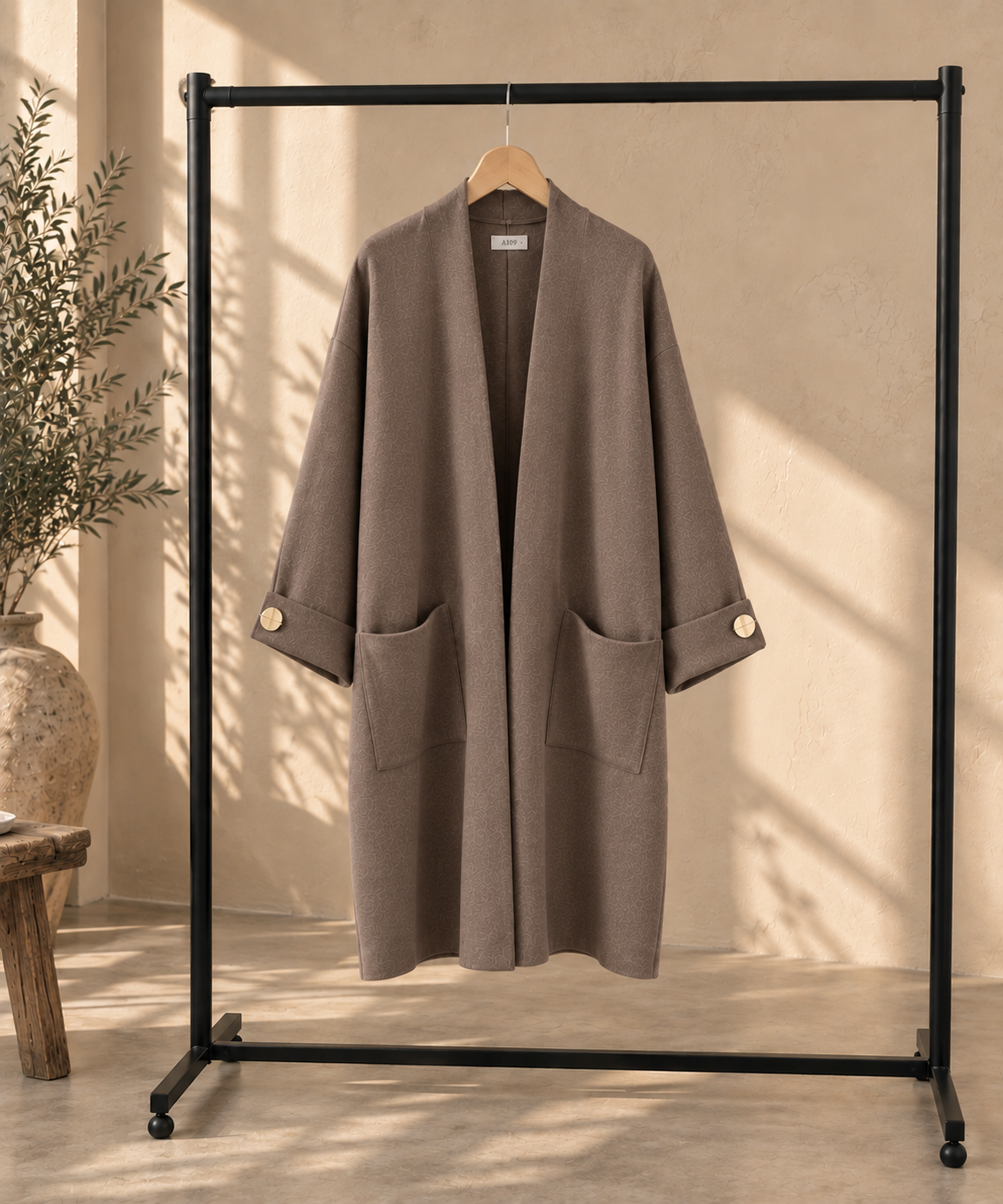 Midi Open Knit Cardigan