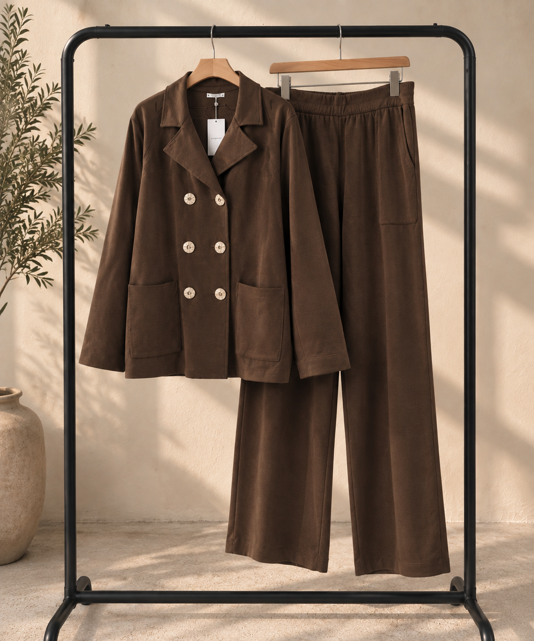 Double Breasted Trouser Set