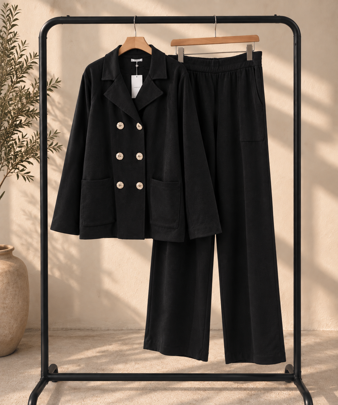 Double Breasted Trouser Set