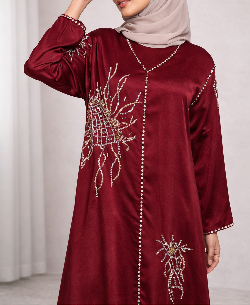Radiant Vine Abaya