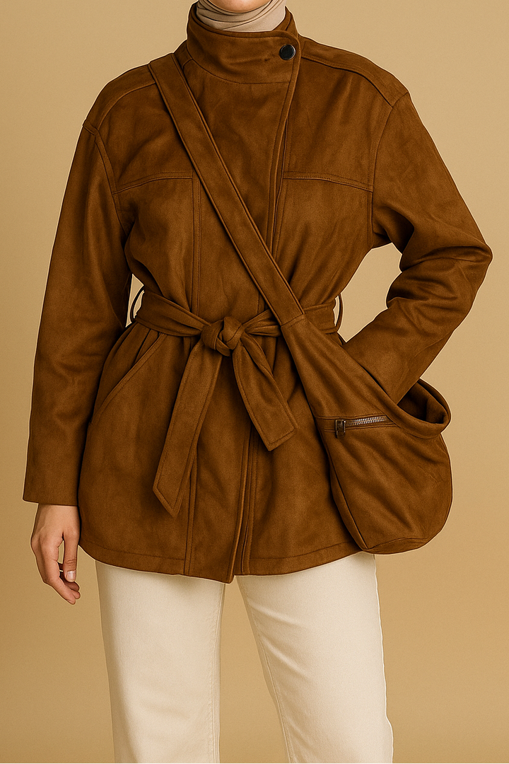 Suede Jacket with matching Sidebag