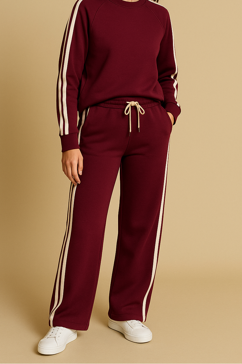 Striped sweatshirt set