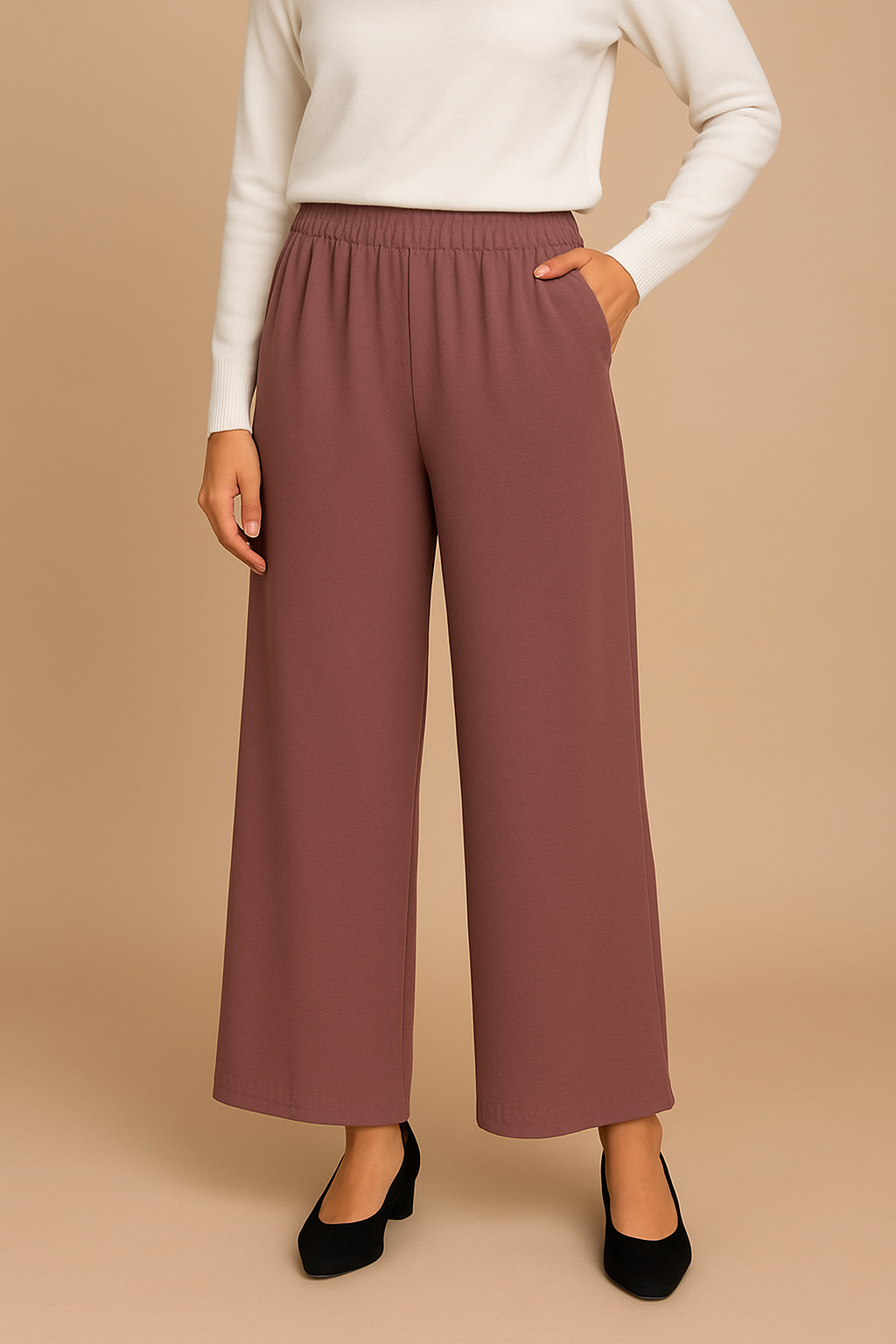Daily essential straight leg trousers