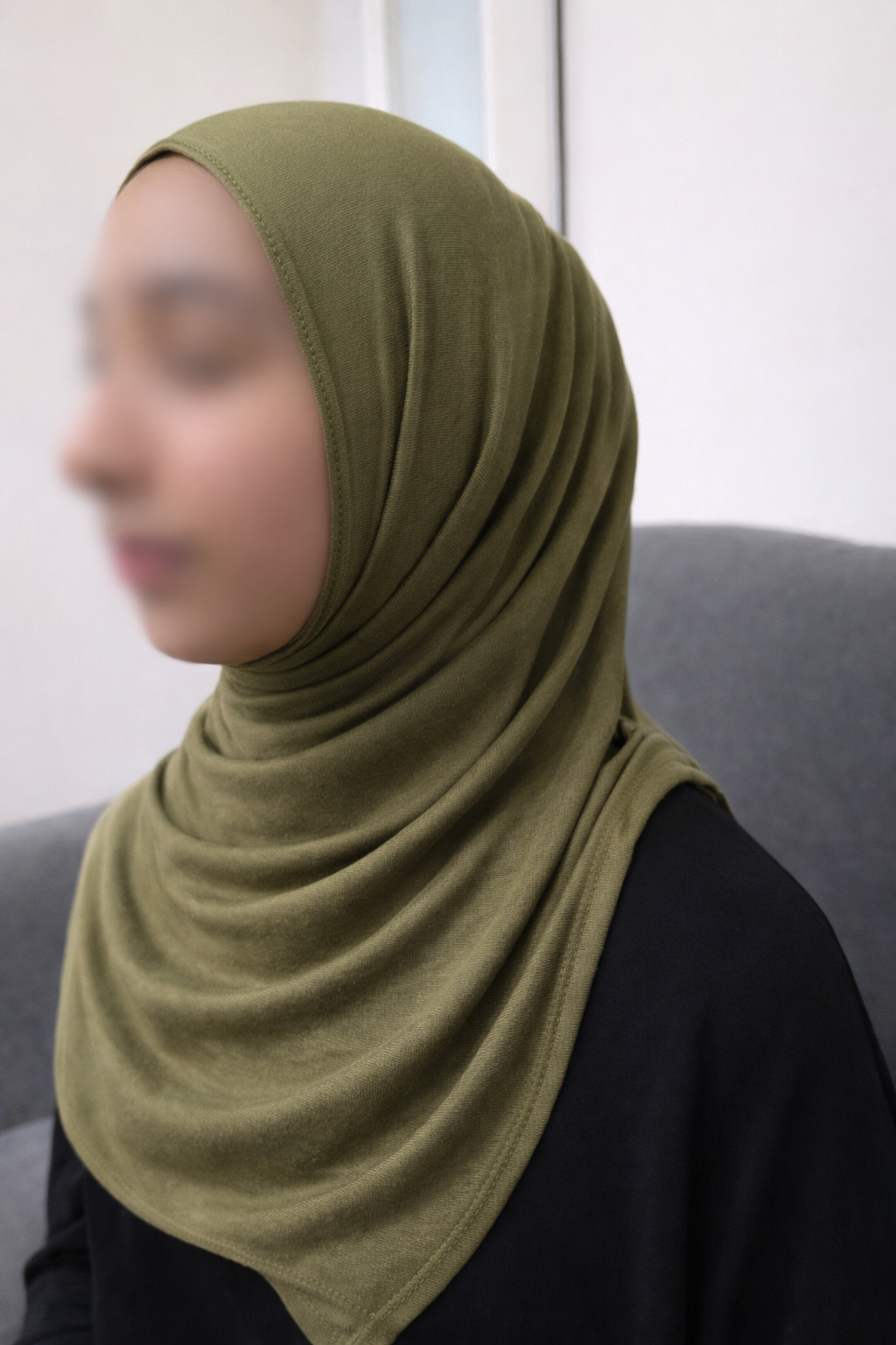 large Jersey double stitched stretchy hijab