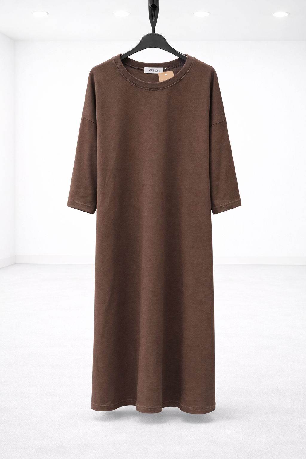 Long sleeved everyday tshirt dress with pockets