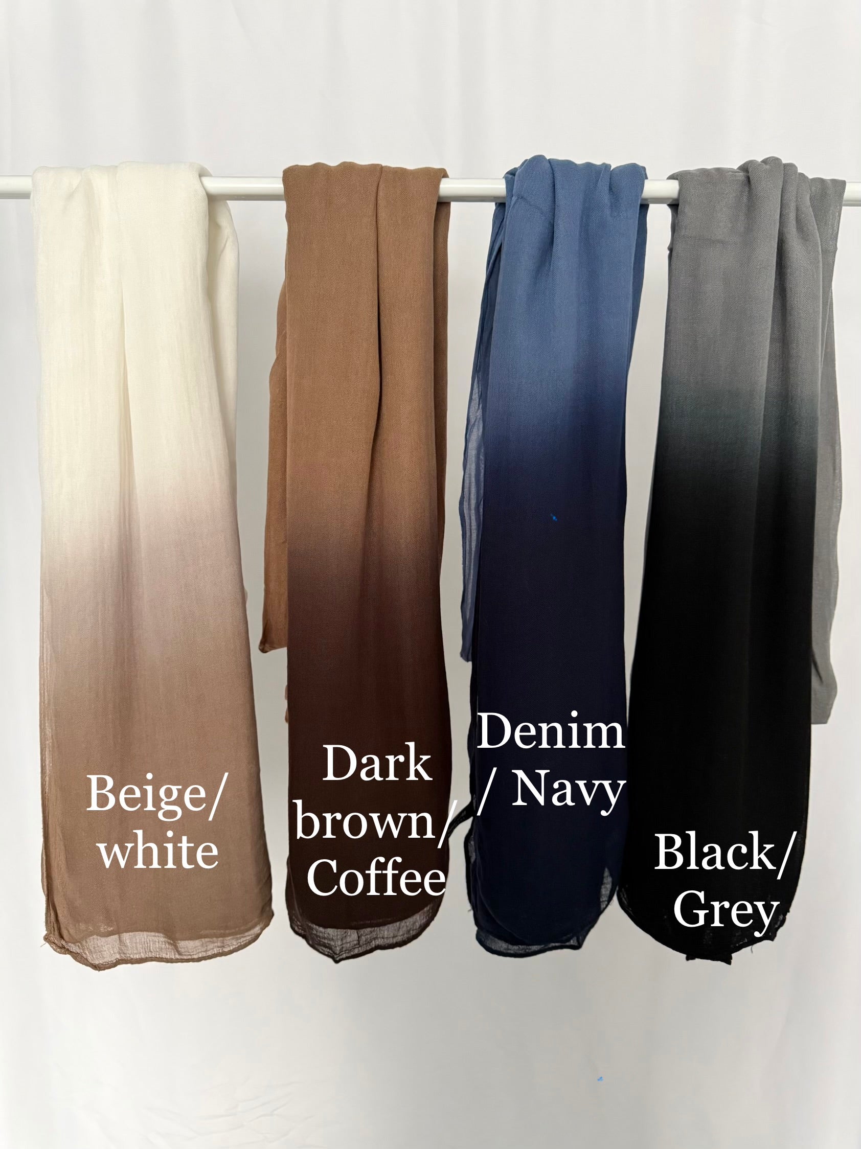 100% Modal Dip Ombre Hijabs every day