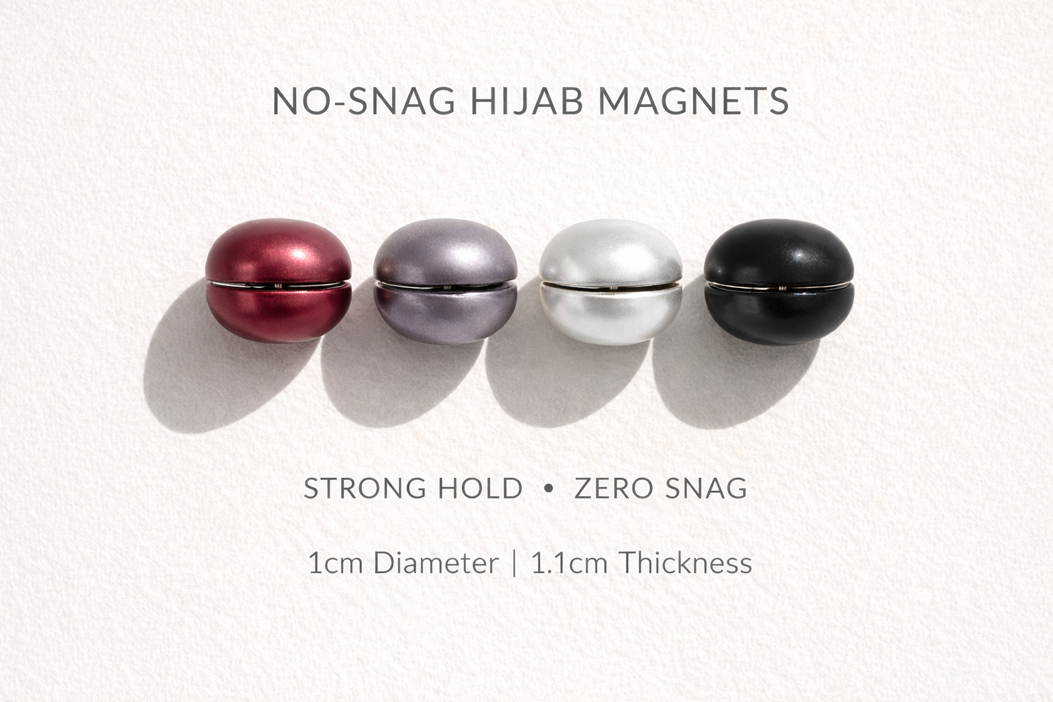 Hijab Magnets Strong 6pc - Secure and Stylish Hijab Clips for Everyday Wear