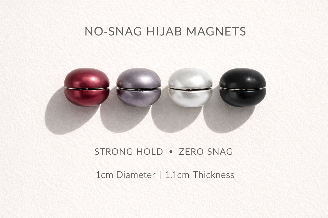 Hijab Magnets Strong 6pc - Secure and Stylish Hijab Clips for Everyday Wear
