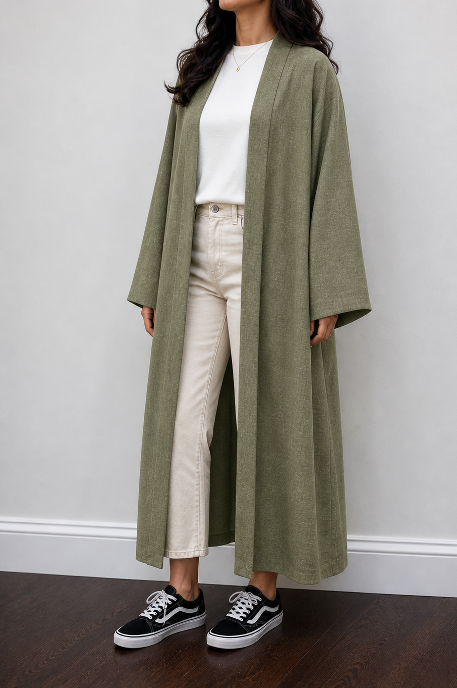 Daily Essential Relaxed Lightweight Open Abaya
