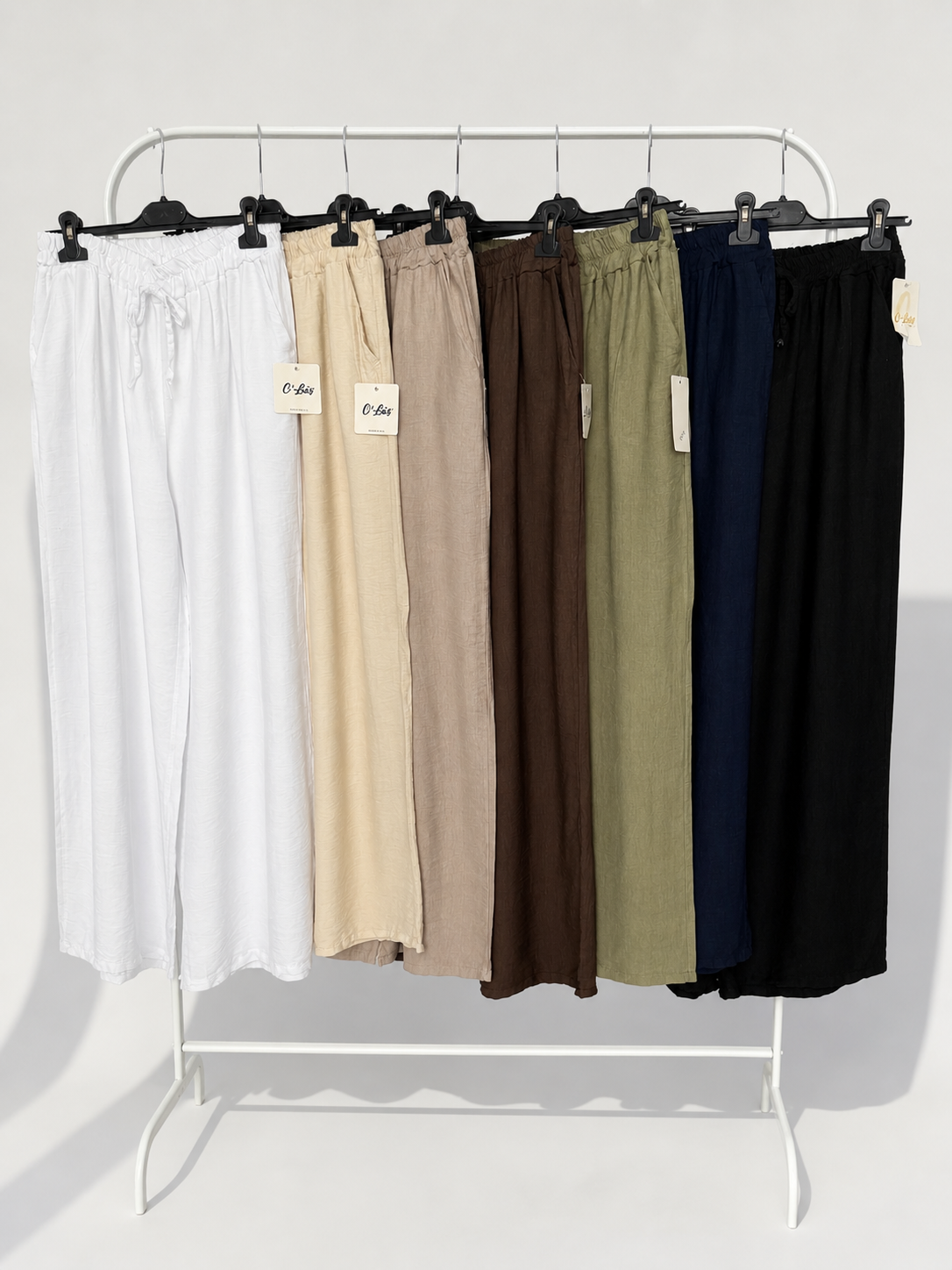 Women's lightweight comfortabe wide leg trouser