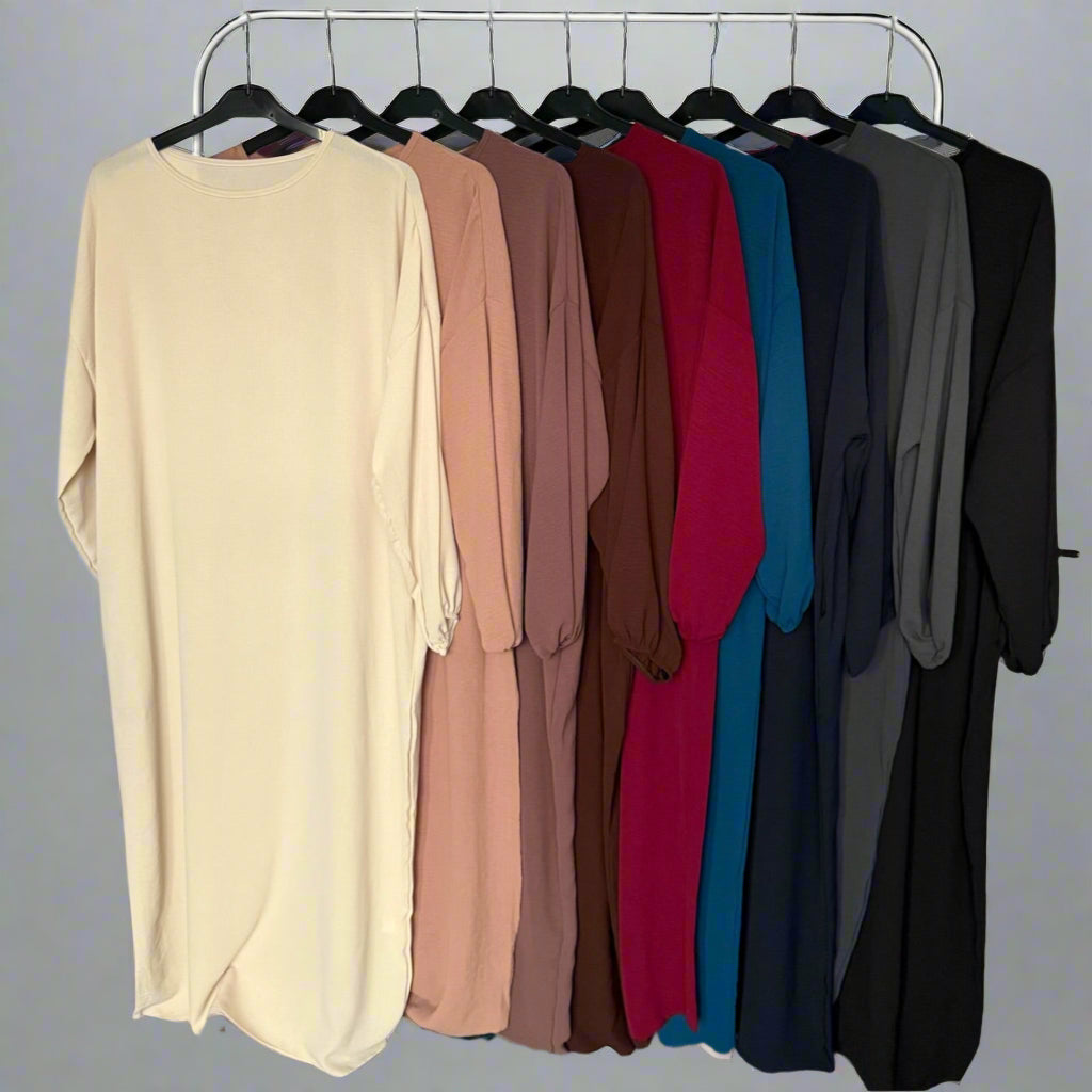 Plain Long dress with pockets