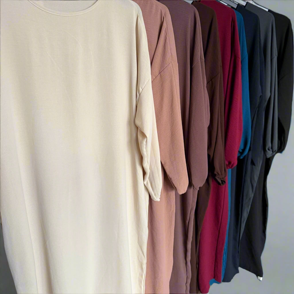 Plain Long dress with pockets