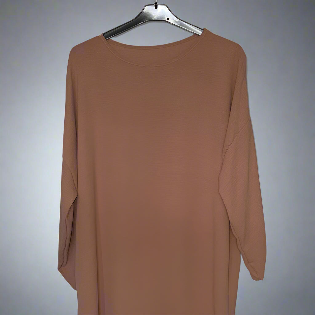 Plain Long dress with pockets