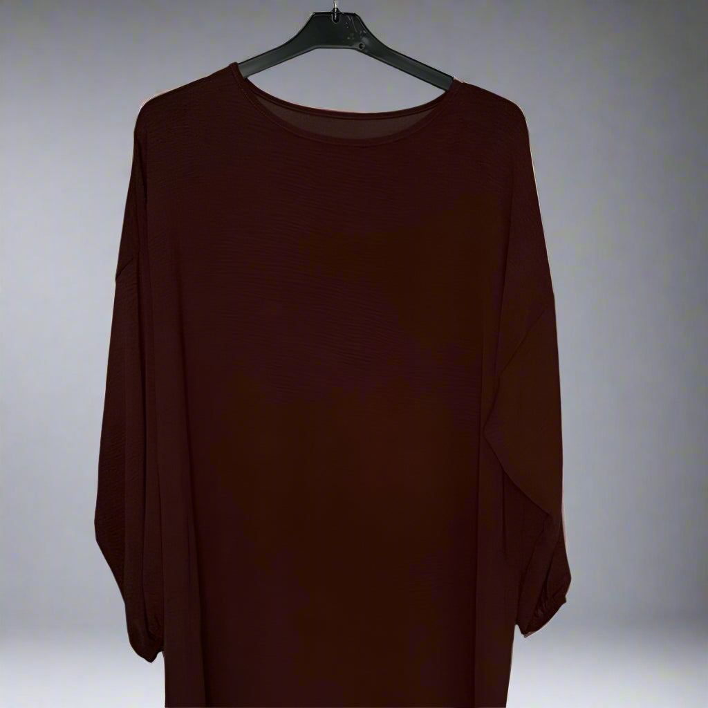 Plain Long dress with pockets