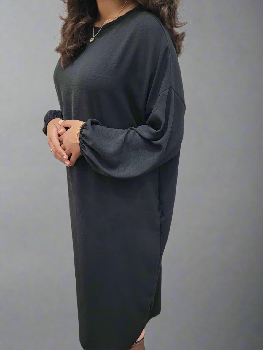 Plain Long dress with pockets