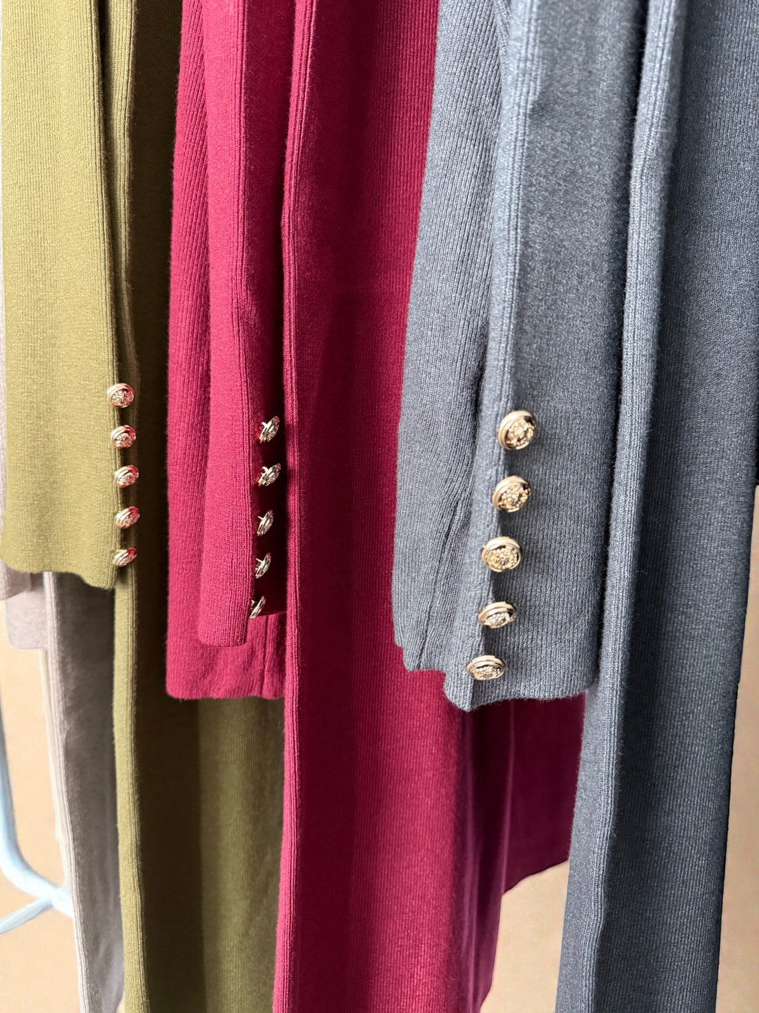 Premium Ribbed Button down Cardigan set