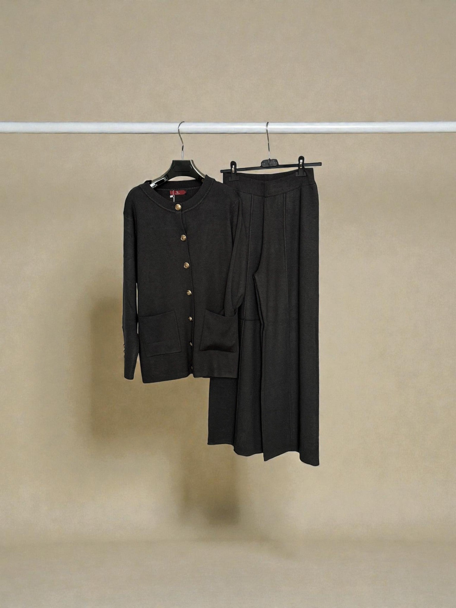 Premium Ribbed Button down Cardigan set