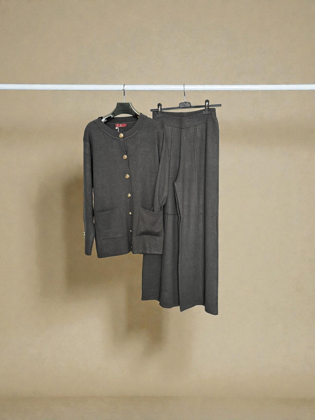 Premium Ribbed Button down Cardigan set