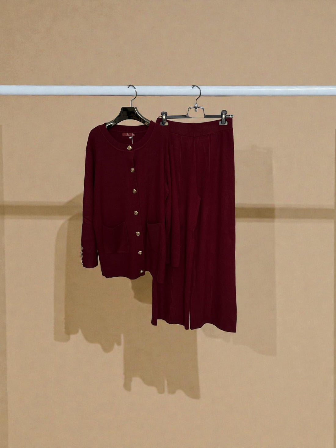 Premium Ribbed Button down Cardigan set