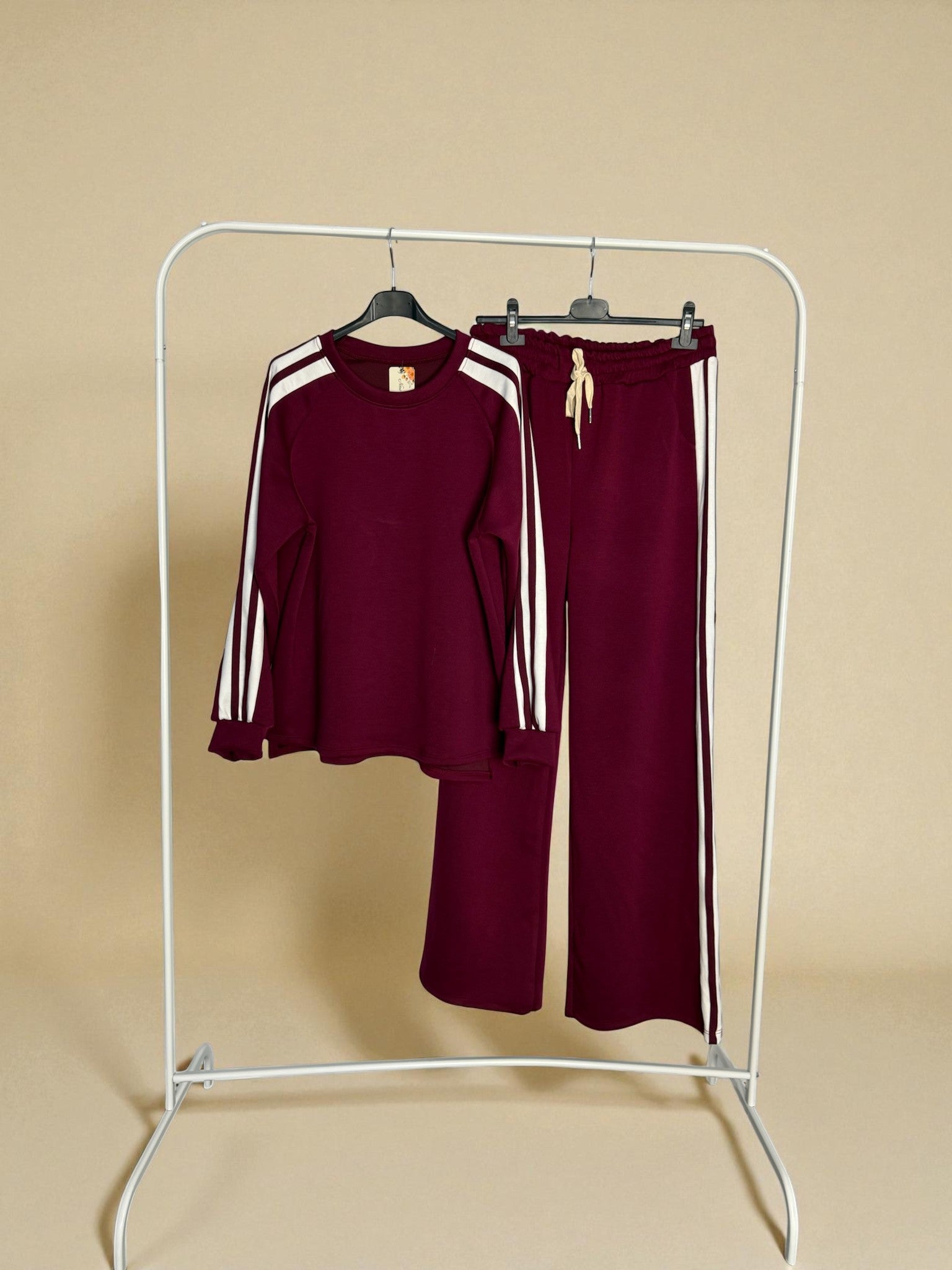 Striped sweatshirt set